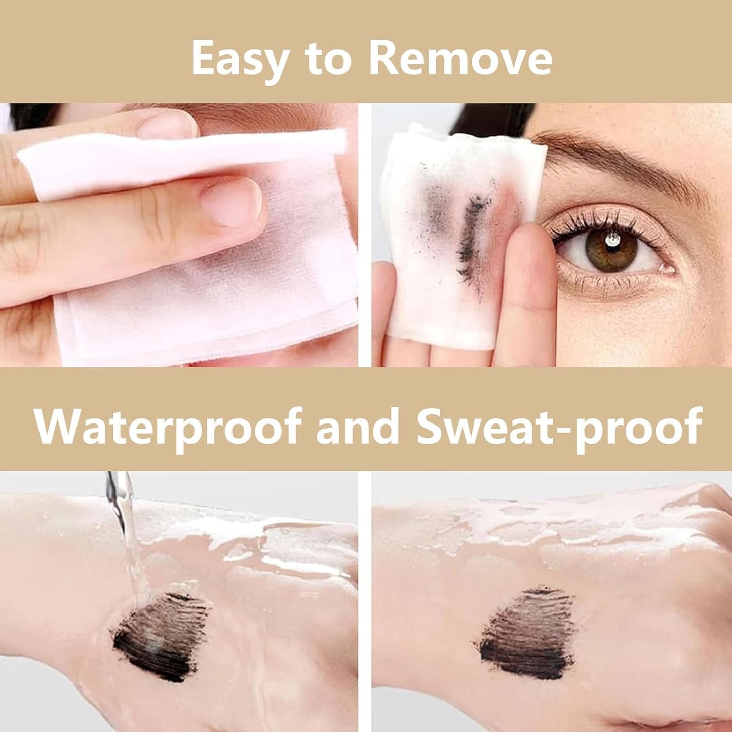 Mascara for Older Women, Eyelash Serum for Older Women 60 Plus, Length Black, Waterproof & Sweatproof Long Lasting Non-smudged, Easy Removal (1pc Black)