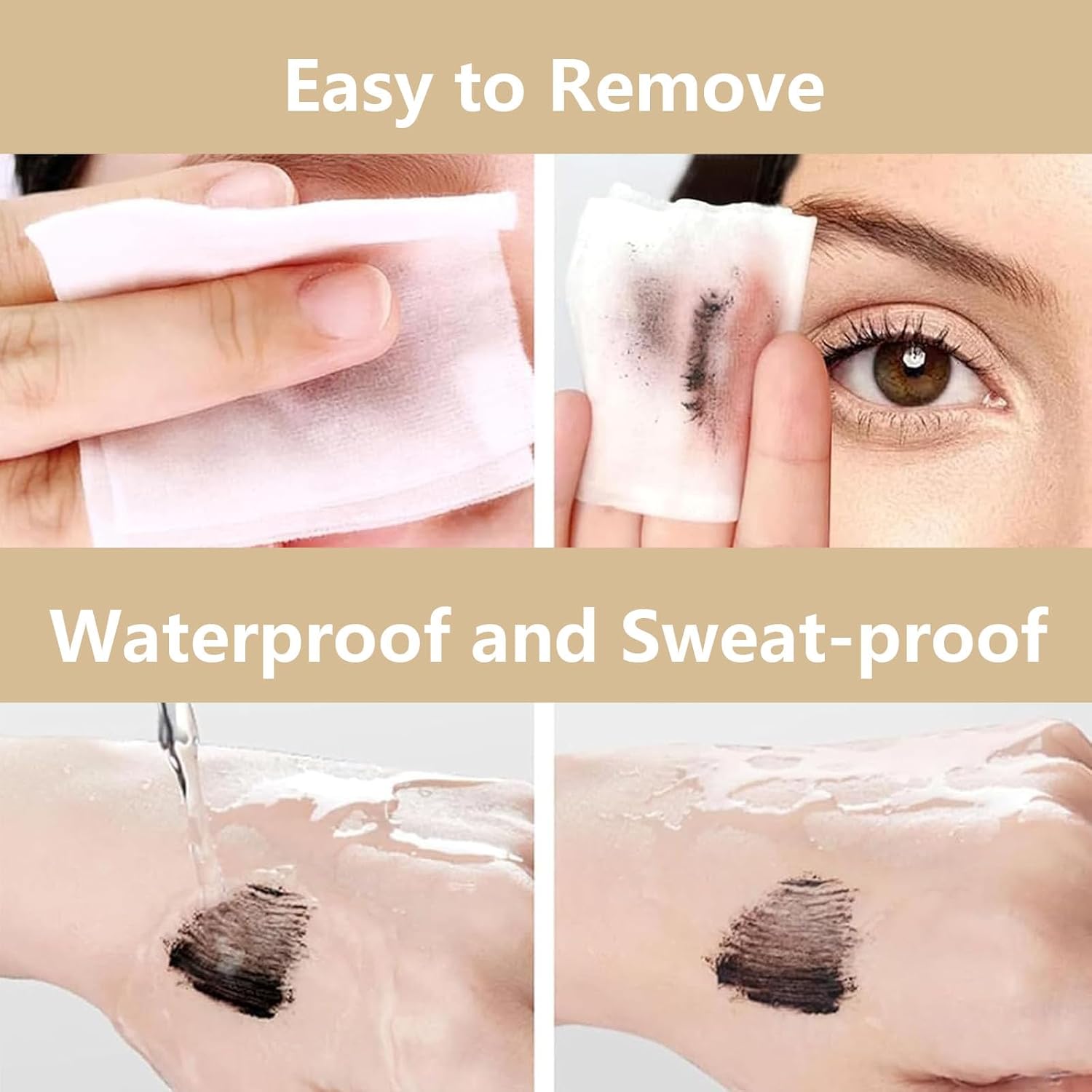 Mascara for Older Women, Eyelash Serum for Older Women 60 Plus, Length Black, Waterproof & Sweatproof Long Lasting Non-smudged, Easy Removal (1pc Black)