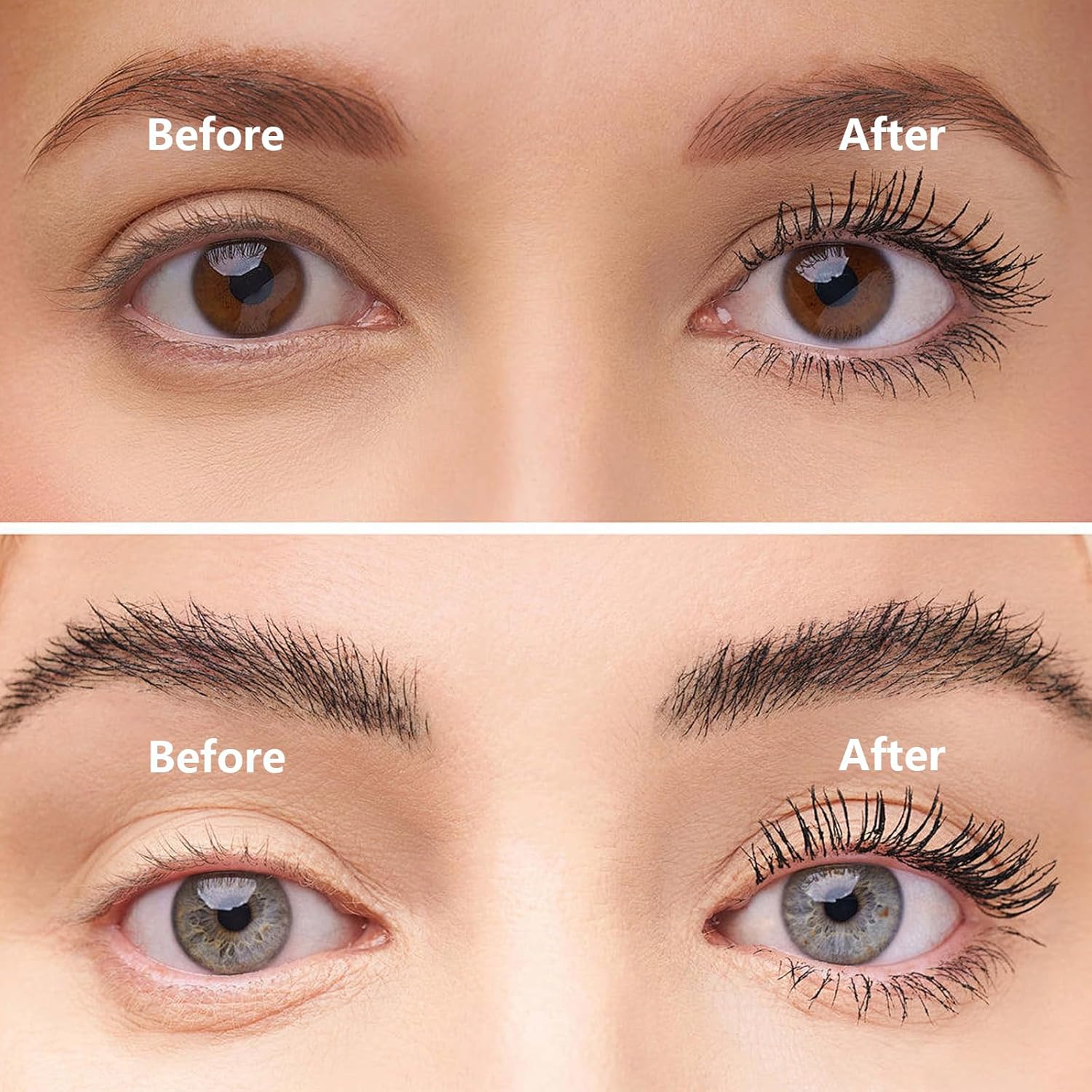 Mascara for Older Women, Eyelash Serum for Older Women 60 Plus, Length Black, Waterproof & Sweatproof Long Lasting Non-smudged, Easy Removal (1pc Black)